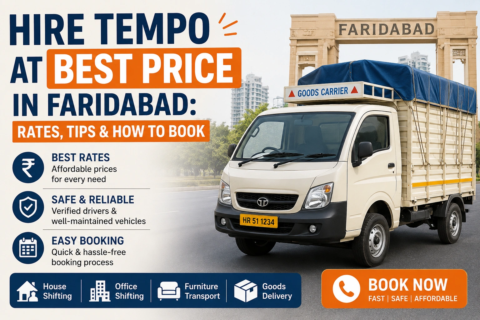 Hire Tempo at Best Price in Faridabad: Rates, Tips & How to Book